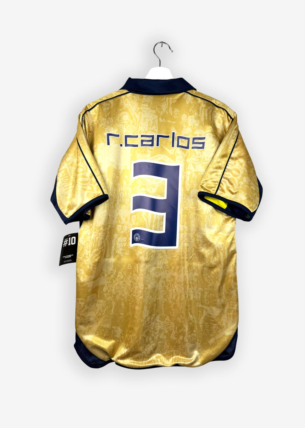 FENERBAHCE 2006/07 CENTENARY REVERSIBLE SHIRT - #3 R. CARLOS (SIZE M)