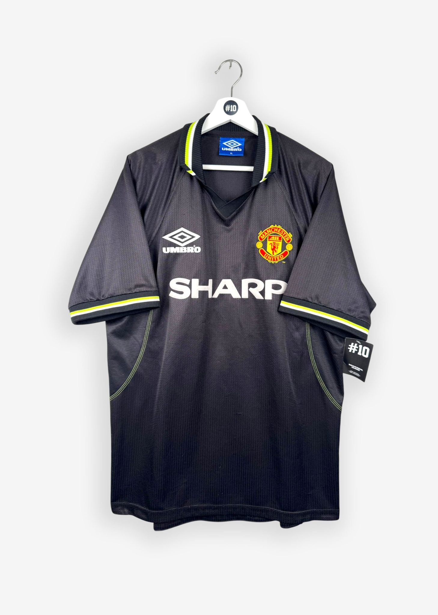 MANCHESTER UNITED 1998/99 THIRD SHIRT - #7 BECKHAM (SIZE XL)