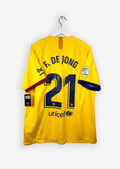 FC BARCELONA 2019/20 AWAY SHIRT - #21 F. DE JONG (SIZE XL)