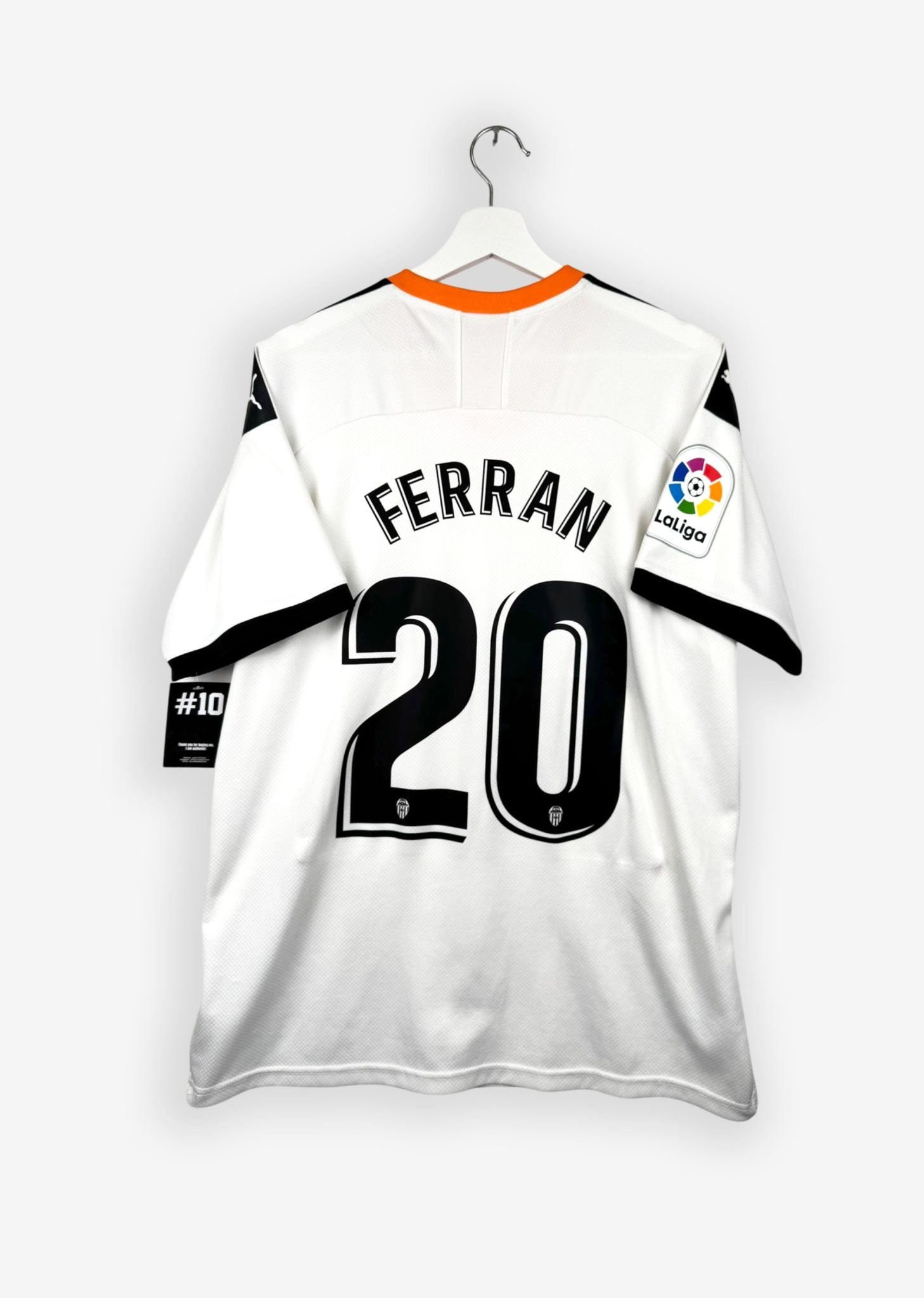VALENCIA 2019/20 HOME SHIRT - #20 FERRAN (SIZE XL)
