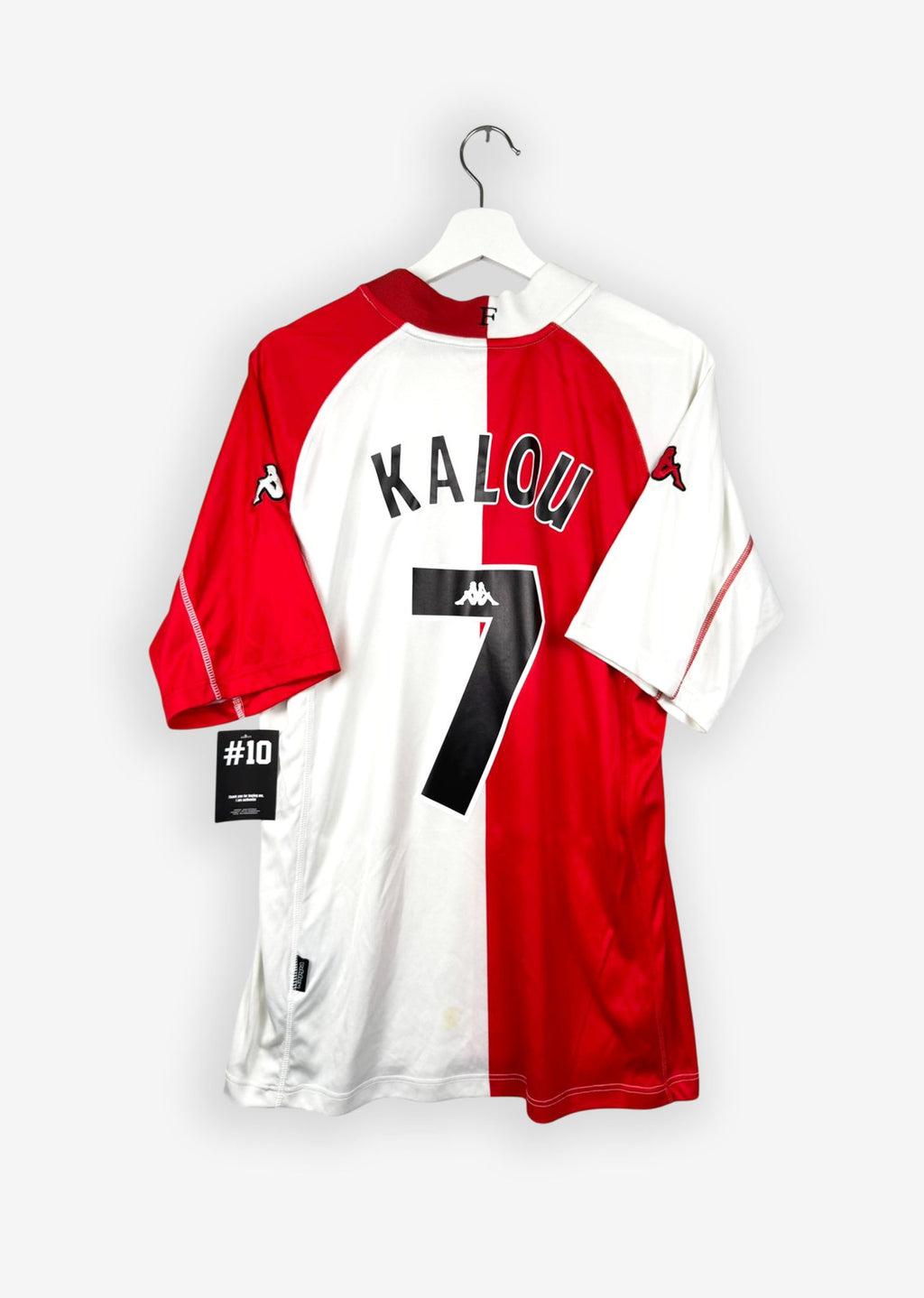 FEYENOORD 2002/03 HOME SHIRT - #7 KALOU (SIZE L)