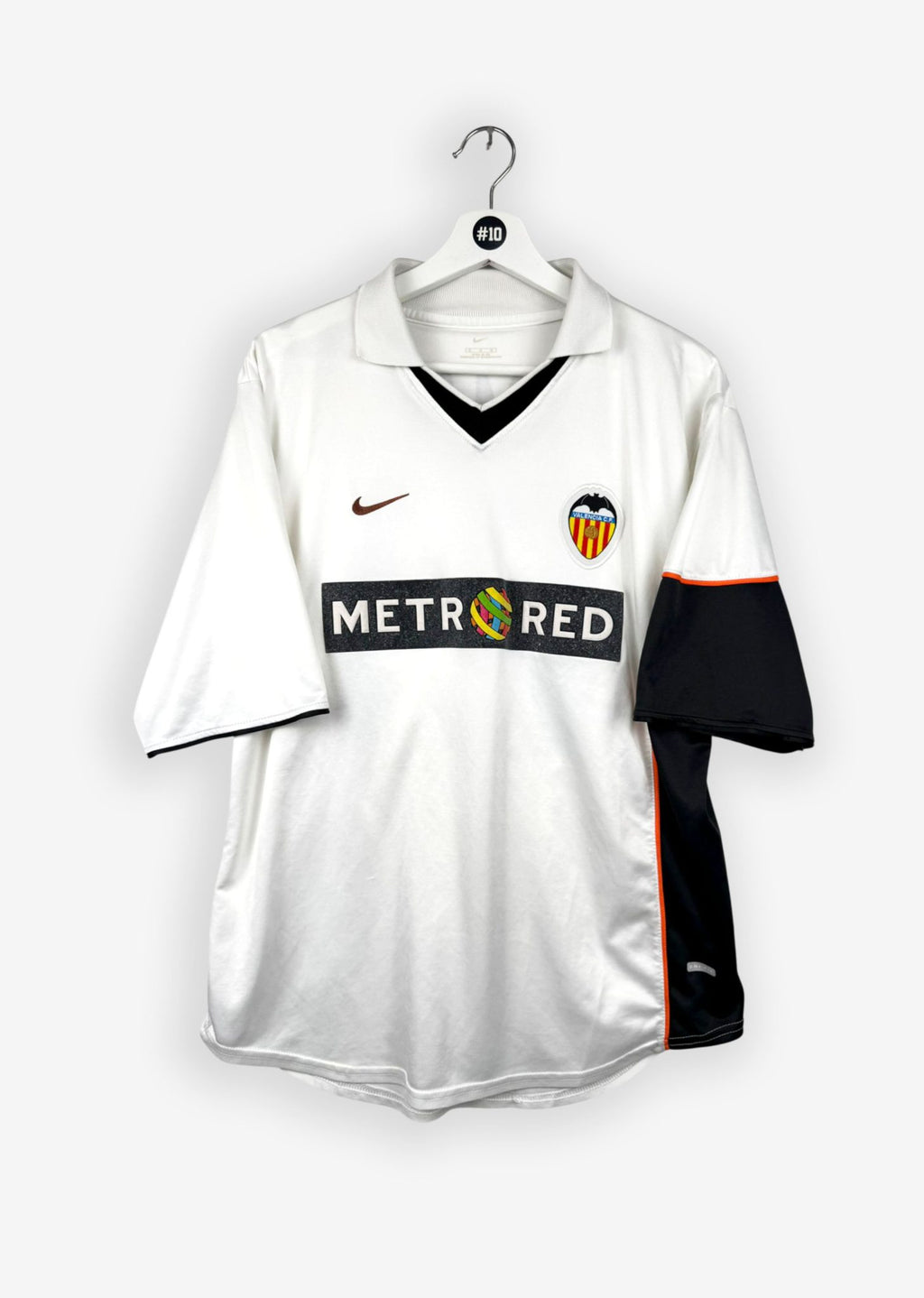 VALENCIA 2001/02 HOME SHIRT - #21 AIMAR (SIZE M)