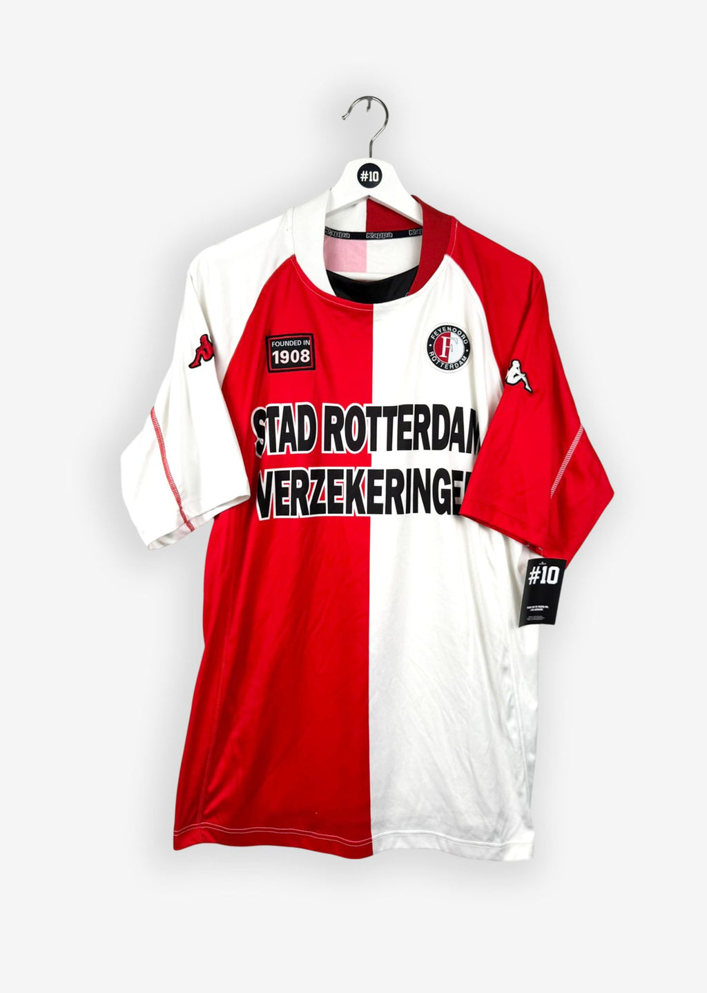 FEYENOORD 2002/03 HOME SHIRT - #7 KALOU (SIZE L)
