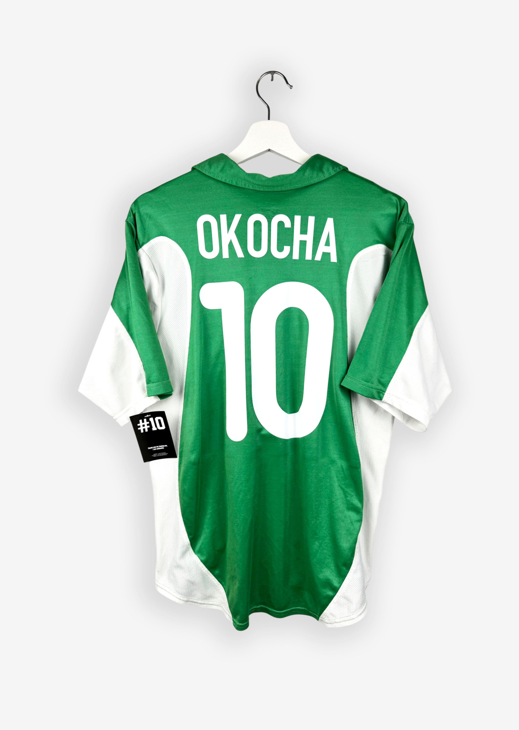 NIGERIA 2000/01 HOME SHIRT - #10 OKOCHA (SIZE S)