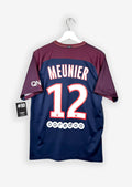 PARIS SAINT-GERMAIN 2017/18 HOME SHIRT - #12 MEUNIER (SIZE M)