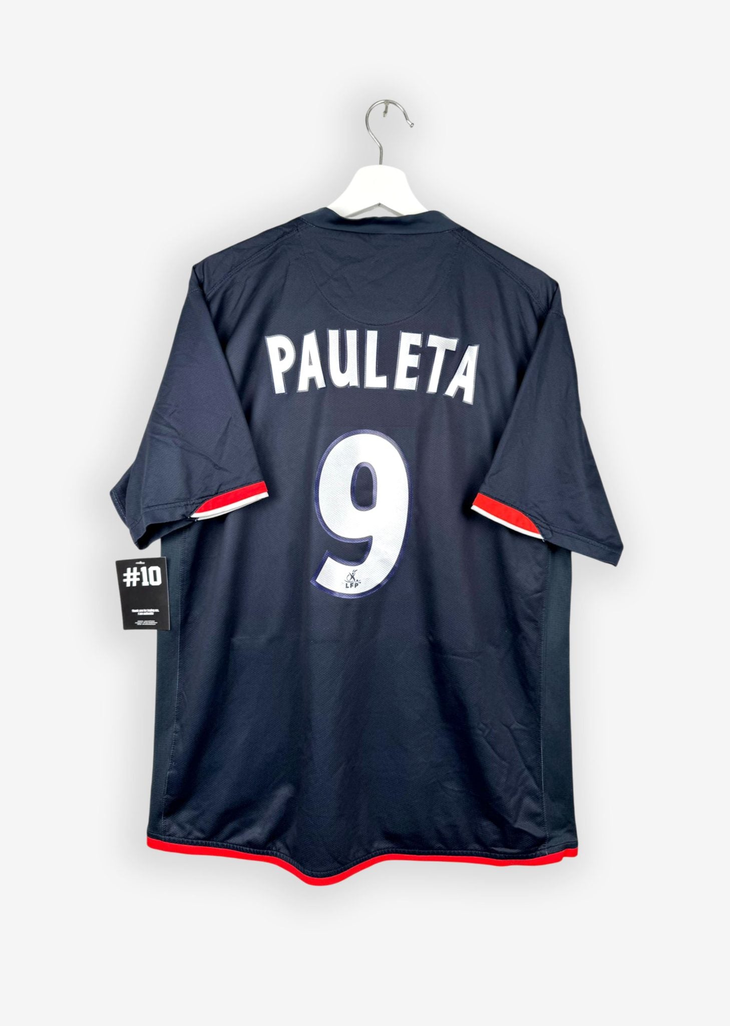 PARIS SAINT-GERMAIN 2006/07 HOME SHIRT - #9 PAULETA (SIZE L)
