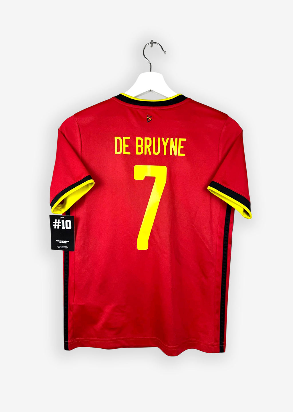BELGIUM 2020/21 HOME SHIRT - #7 DE BRUYNE (SIZE 152)