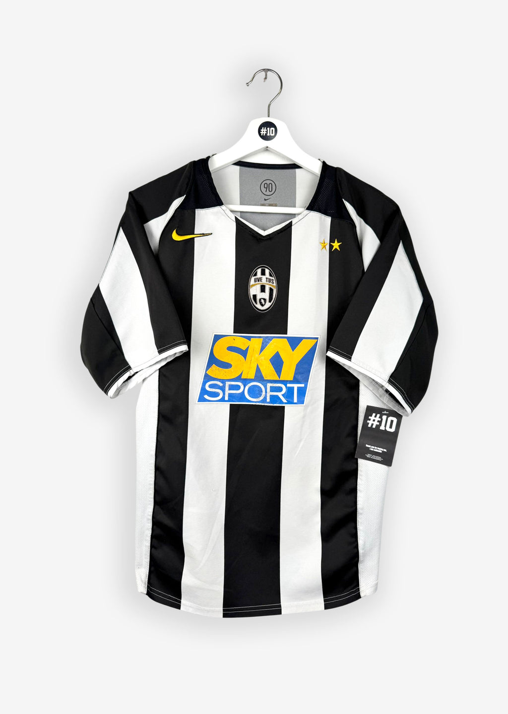 JUVENTUS 2004/05 HOME SHIRT - #11 NEDVED (SIZE S)