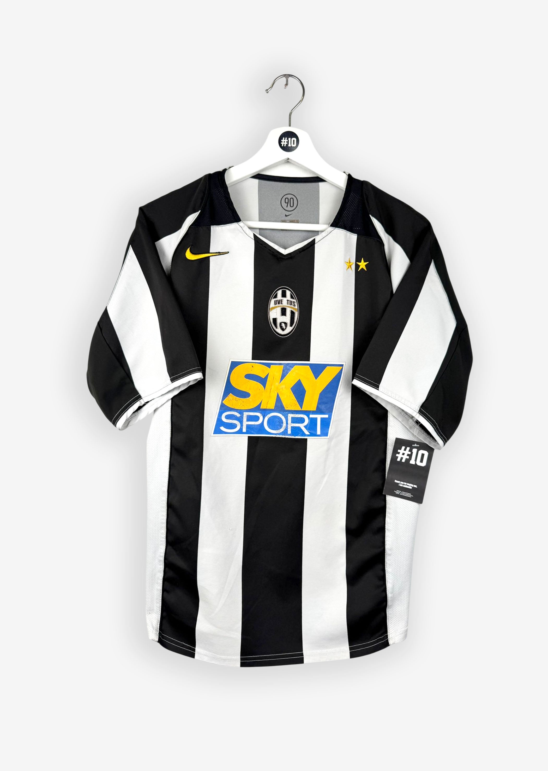 JUVENTUS 2004/05 HOME SHIRT - #11 NEDVED (SIZE S)