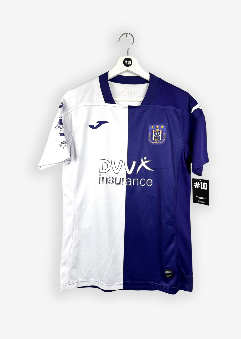 RSC ANDERLECHT 2023/24 HOME SHIRT - #12 DOLBERG (SIZE S)