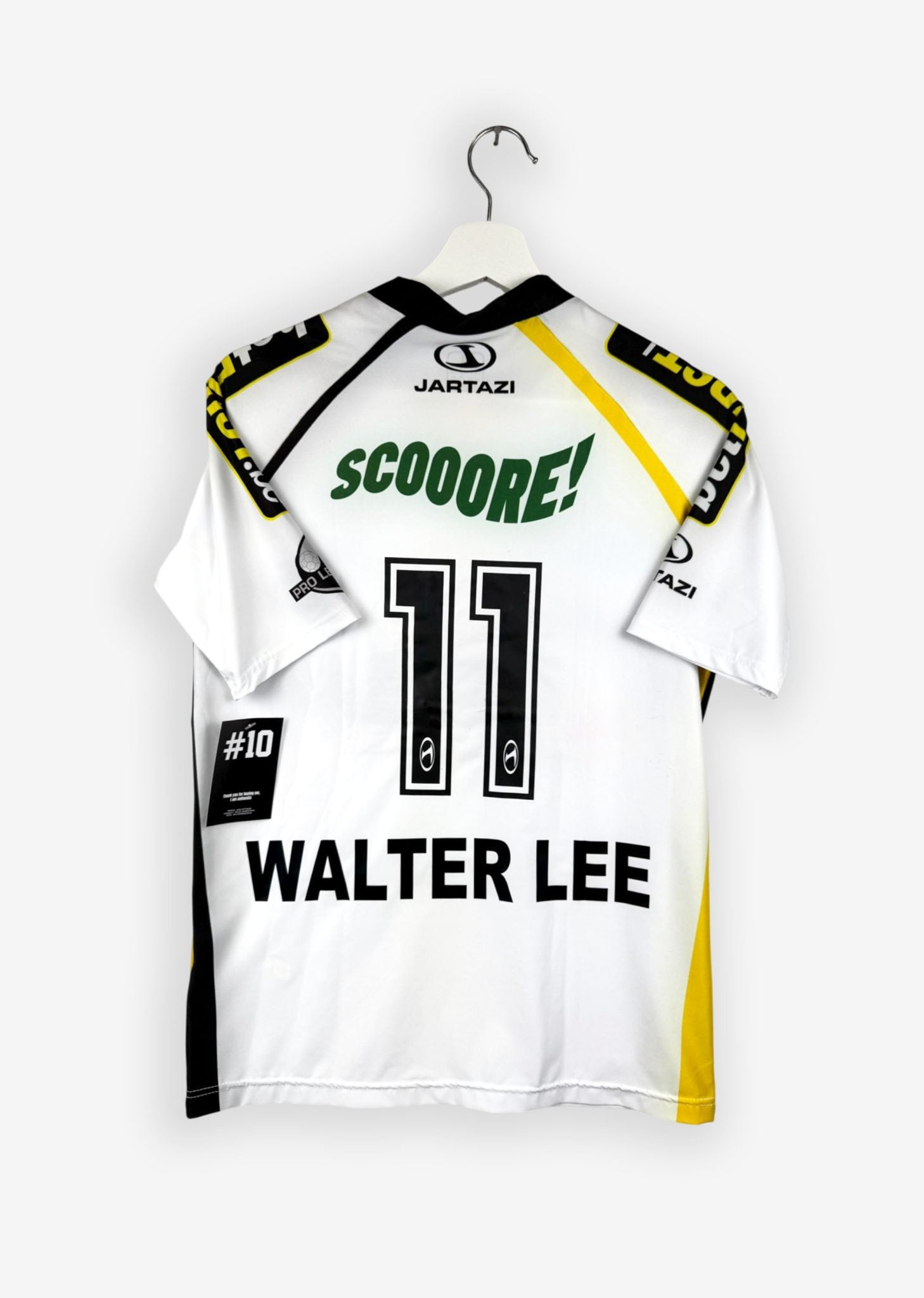KSC LOKEREN 2012/13 HOME SHIRT - MATCHWORN/ISSUED #11 WALTER LEE (SIZE M)
