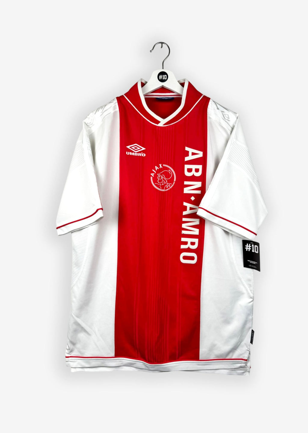 AJAX 1999/00 HOME SHIRT - #10 LAUDRUP (SIZE XL)