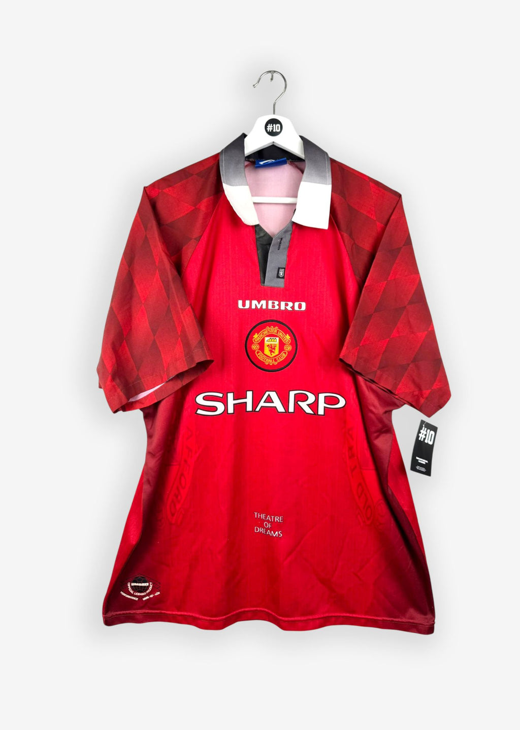 MANCHESTER UNITED 1996/98 HOME SHIRT - #7 CANTONA (SIZE XL)