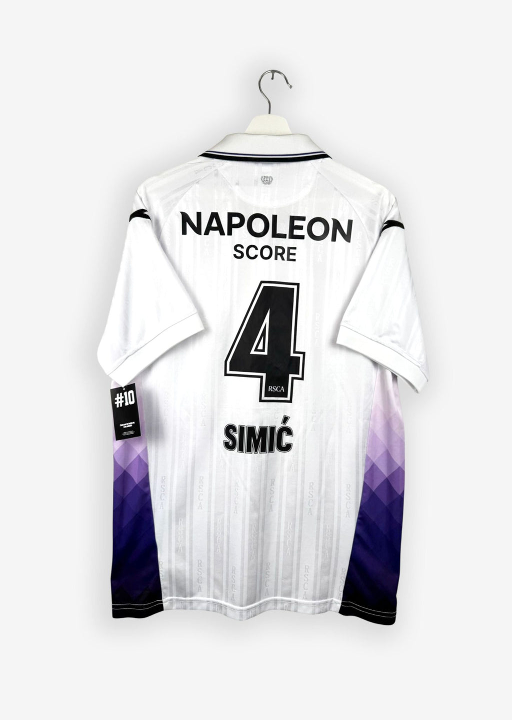 RSC ANDERLECHT 2025/26 AWAY SHIRT - #4 SIMIC (SIZE XL)