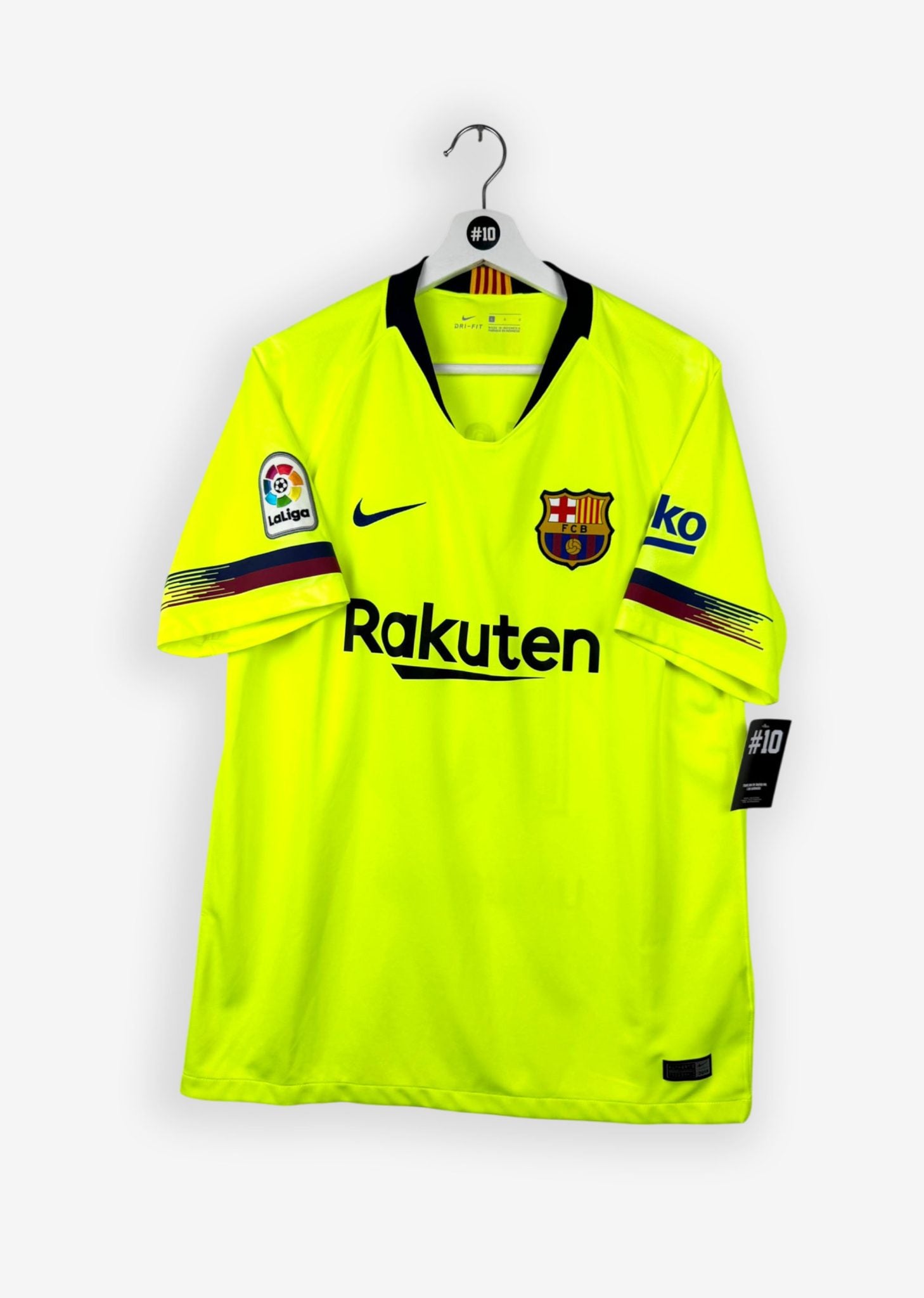 FC BARCELONA 2018/19 AWAY SHIRT - #10 MESSI (SIZE L)