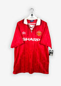 MANCHESTER UNITED 1992/94 HOME SHIRT (SIZE XL)