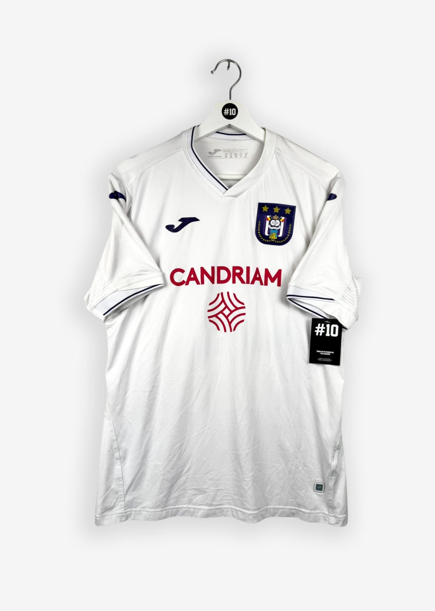 RSC ANDERLECHT 2020/21 AWAY SHIRT - #32 LUCKASSEN (SIZE M)