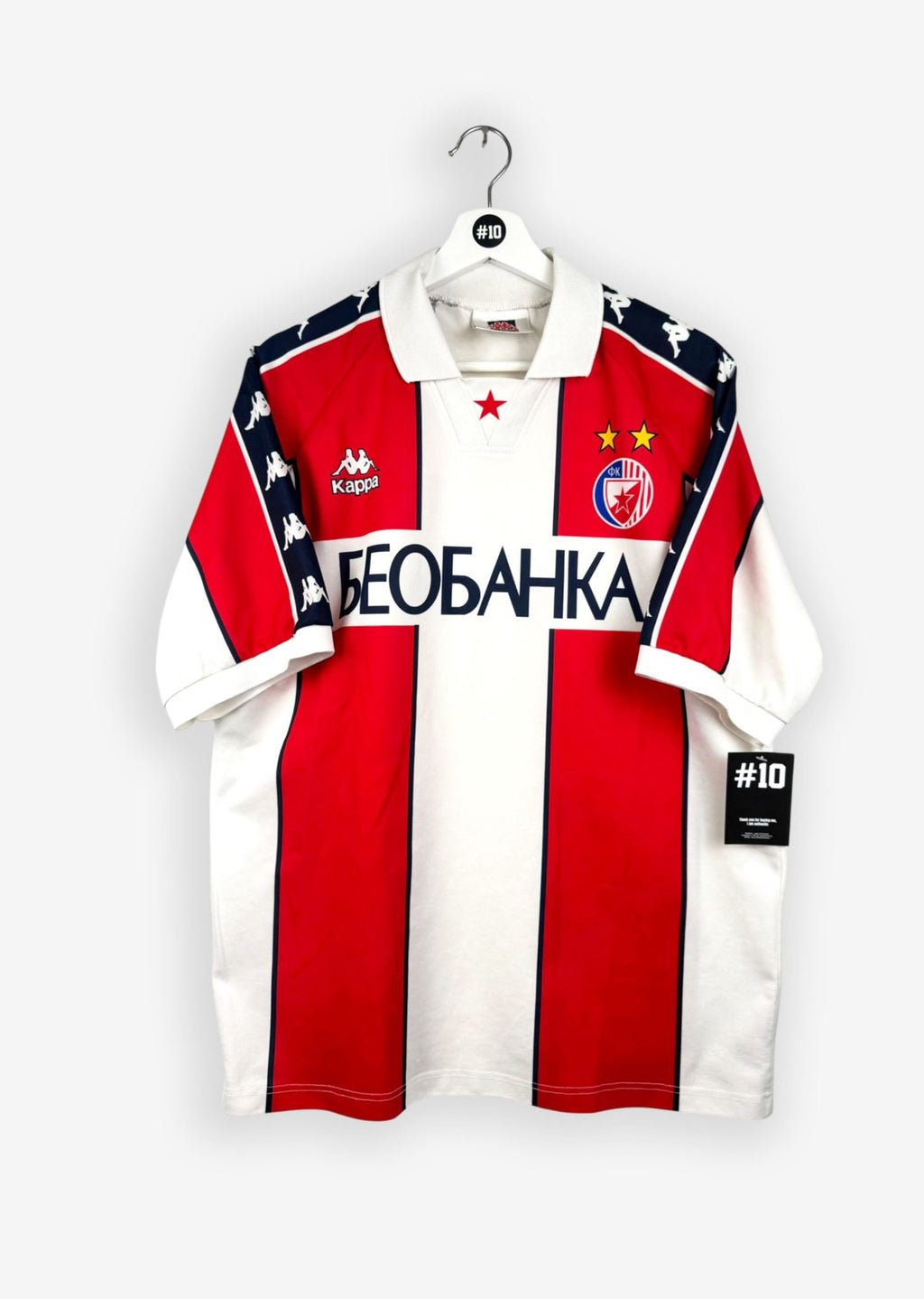 RED STAR BELGRADE 1996/98 HOME SHIRT (SIZE XL)