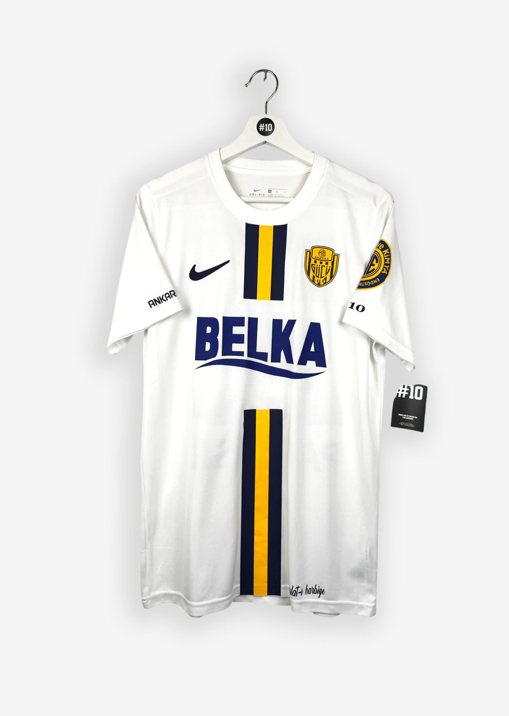 ANKARAGÜCÜ 2020/21 THIRD SHIRT - MATCHWORN/ISSUED #28 PAINTSIL (SIZE M) COA INCL.