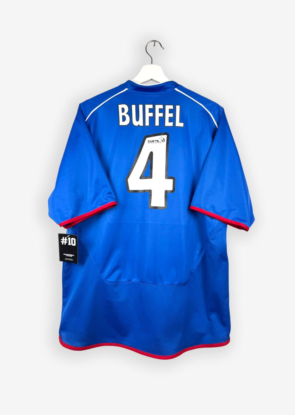 GLASGOW RANGERS 2005/06 HOME SHIRT - #4 BUFFEL (SIZE L)