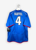 GLASGOW RANGERS 2005/06 HOME SHIRT - #4 BUFFEL (SIZE L)