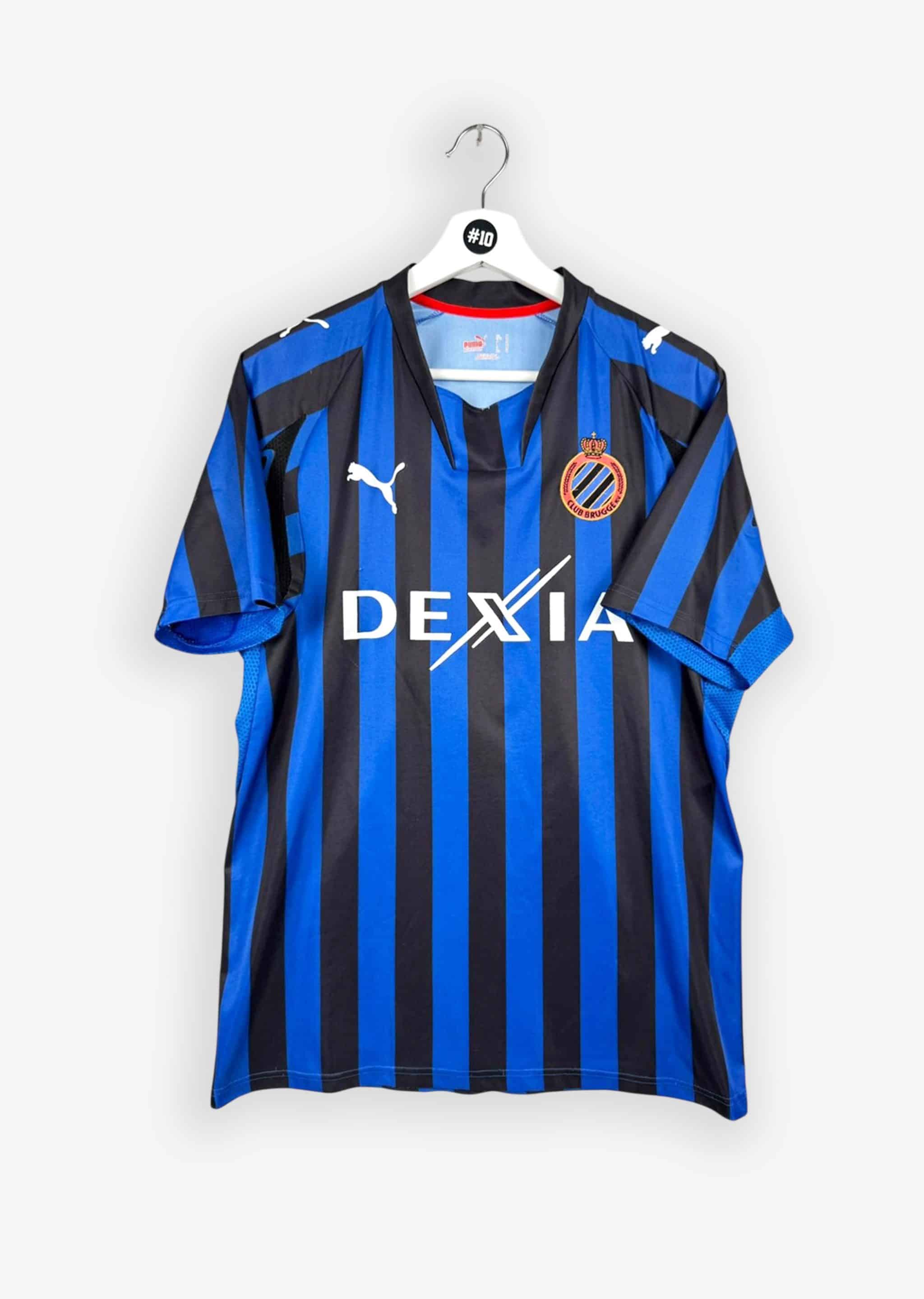 CLUB BRUGGE 2007/08 HOME SHIRT - #10 SONCK (SIZE M)